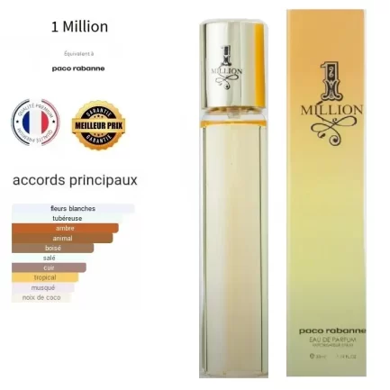 Million parfum 33ml de qualité Française - Parfum 33ml - Livraison Maroc - Casa - Rabat - Marrakech - Tanger, Fès, Tétouan, Meknès